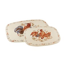 코렐 카운터 식탁 매트 2종 세트, Country Morning, S 19.1 x 15.2cm + L 25.4 x 20.3cm, 1개