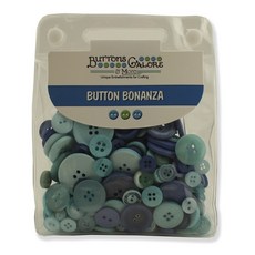 Buttons Galore 보난자 공예 앤 바느질 단추 226g, Ocean Blue, 1개