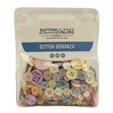 Buttons Galore 보난자 공예 앤 바느질 단추 226g, Pastel, 1개