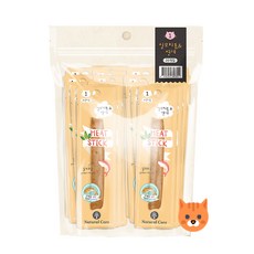 네츄럴코어 고양이간식 미트스틱 + 캣쵸, 140g, 1개, 실꼬리돔&명태