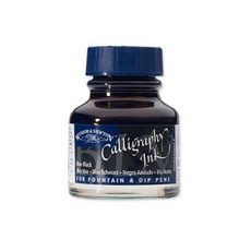 윈저뉴톤 캘리그라피 잉크 30ml 낱색(18칼라), 034 Blue Black