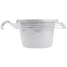 Akro Mils 유로 행잉 배스킷 화분받침, White, 1개