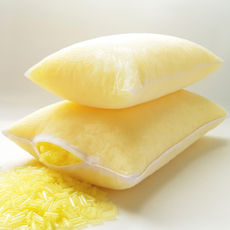 네모라인 국내생산 부드러운(연질) 바이오칩 베개 2개 끈적임 없는 시원한 쿨베개, 옐로우