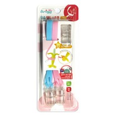 앙쥬 멀티 스트랩 소 2p, 블루, 핑크, 1개