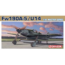 드래곤 1대48 포케울프 Fw190A5 U-14 프라모델, 1개