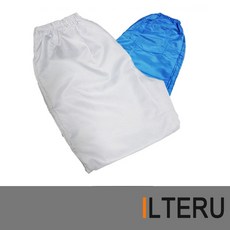 일터루 제전복 방진복 제전방지 하의, 스카이블루, 1개