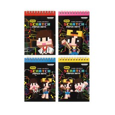 샌드박스 샌드박스_도티잠뜰 미니스크래치페이퍼노트(색상랜덤), 1개