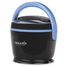크락팟 런치 크록 워머 푸드자, Black+Sky Blue, 1개