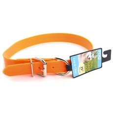 보스펫 폴리 코티드 칼라 이지 투 클린 애견 목줄, Orange, 1개