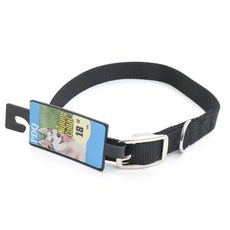 보스펫 나일론 칼라 애견 목줄, Black, 1개