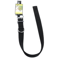 보스펫 더블 나일론 칼라 엑스트라 스트롱 애견 목줄, Black, 1개