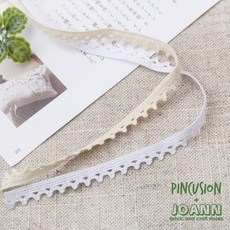 2마) 면 토션레이스 - 2, 화이트, 1개