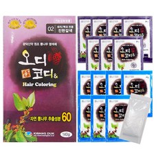 광덕신약 오디코디 샴푸형 새치 염색약 140g 염모제, 진한갈색, 1개