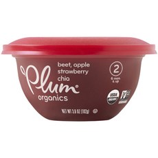 플럼오가닉스 칠드런 볼 어린이 푸딩, 1개, 비트 + 사과 + 딸기 + 치아 (Beet + Apple + Strawberry + Chia), 102g