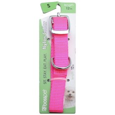 보스펫 나일론 칼라 애견 목줄, Neon Pink, 1개