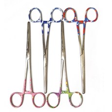 쏘잉스타 컬러 겸자 겸자가위 플라워 180mm, 1개