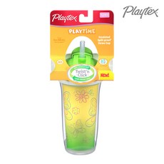 Playtex 플레이타임 단열 스필-프루프 빨대컵 266ml, 랜덤 발송, 1개