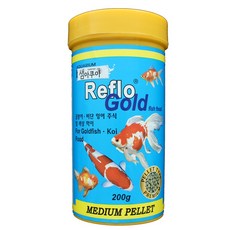 샘아쿠아 리플로 금붕어 비단 잉어 주식 및 색상 먹이, 200g, 1개