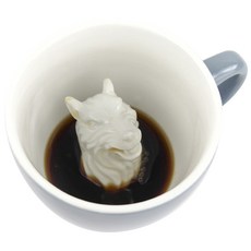 크리처컵 울프 머그컵 325.3ml, Wedgewood Blue, 1개