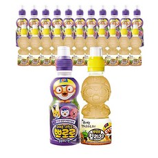 팔도 뽀로로보리차12펫+뽀로로블루베리맛12펫 어린이음료 220ml