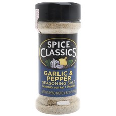 스파이스클래식스 갈릭 & 페퍼 시즈닝 솔트, 138g, 1개