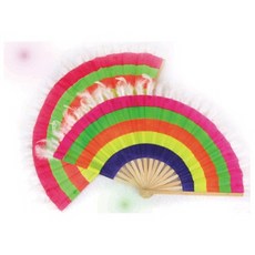 운동회 행사 무지개무용부채2개1조 무용부채