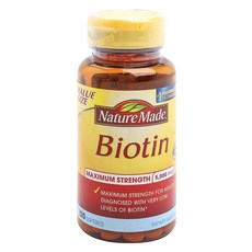 네이처메이드 비오틴 맥시멈 스트렝쓰 5000mcg 소프트젤, 1개, 120정