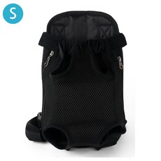 제이앤씨 애견 메쉬 앞트임가방 가방, 애견메쉬앞가방-블랙, 1개