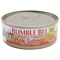 범블비 스킨리스 앤 본리스 핑크 살몬, 142g, 1개