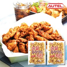 오뗄 순살 후라이드 치킨 1kg, 2개