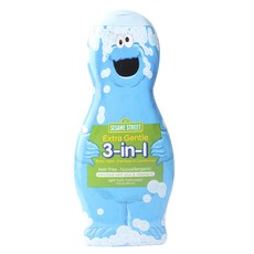 세서미스트리트 엑스트라 젠틀 3-in-1 바디 워시 샴푸 & 컨디셔너 올인원클렌저, 414ml, 1개