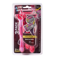 Ultra Max 트리플 블레이드 면도기 여성용, 3개입, 1개