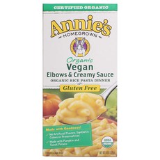 애니스 비건 엘보우 & 크리미 소스 라이스 파스타 디너 글루텐 프리, 170g, 1개