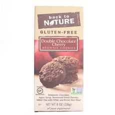 백투네이쳐 글루텐 프리 브라우니 쿠키 더블 초콜릿 체리, 226g, 1개
