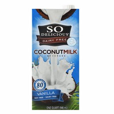 소딜리셔스 코코넛 밀크 베버리지 바닐라 글루텐 프리 비건, 946ml, 1개