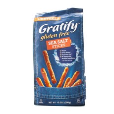 GRATIFY 그래티파이 글루텐 프리 씨 솔트 스틱스, 300g, 1개