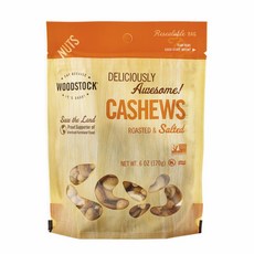 Woodstock 캐슈 로스티드 앤 솔티드, 170g, 1개