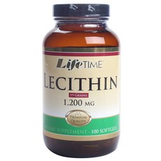 라이프타임 레시틴 19 그레인 1200mg 소프트젤, 100개입, 1개, 100정