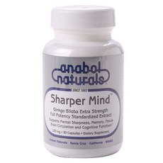 아나볼네츄럴스 샤퍼 마인드 징코 빌로바 엑스트라 스트렝스 120mg 캡슐, 30개입, 1개, 30정