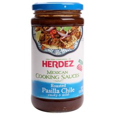 Herdez 멕시칸 쿠킹 소시즈 로스티드 파실라 칠리, 340g, 1개