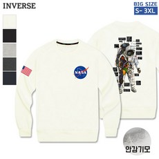 인버스 [CTS-GM12] 남여공용 NASA 기모 맨투맨
