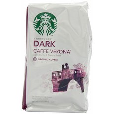 Starbucks 카페 베로나 다크 그라운드 100% 아라비카 커피, 분쇄커피, 340g, 1개