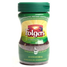 폴저스 인스턴트 커피 크리스탈 클래식 디카프, 1개입, 1개, 85g