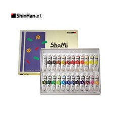 샤미 수채화 물감세트, 10ml, 24색