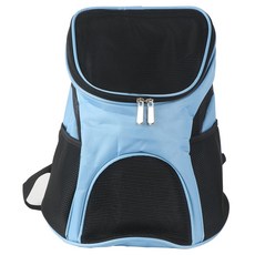 제이앤씨 애견 망사 가방 이동가방, 03.애견 망사 배낭-스카이, 1개