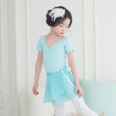 [삐에아떼르] 유아발레 쉬폰 리본 스커트 8001 민트