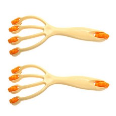 도매창고 만능손 꾹꾹이 롤러 닭발 바디 안마기 두피 발바닥 손가락 발 만능 마사지기 효도 휴대용, OPP포장, 1개