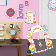 유니디자인 손때방지 벽지보호 스위치커버스티커, 12 오뚝이