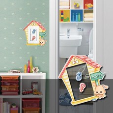 유니디자인 손때방지 벽지보호 스위치커버스티커, 10 멍멍하우스