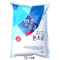 한주소금 한주본소금(국산), 3kg, 1개